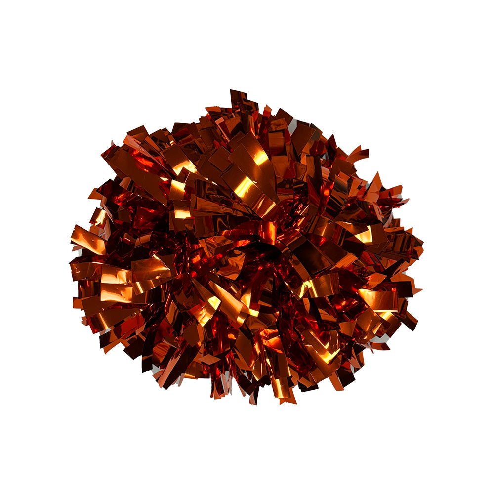 Orange Metallic Pom