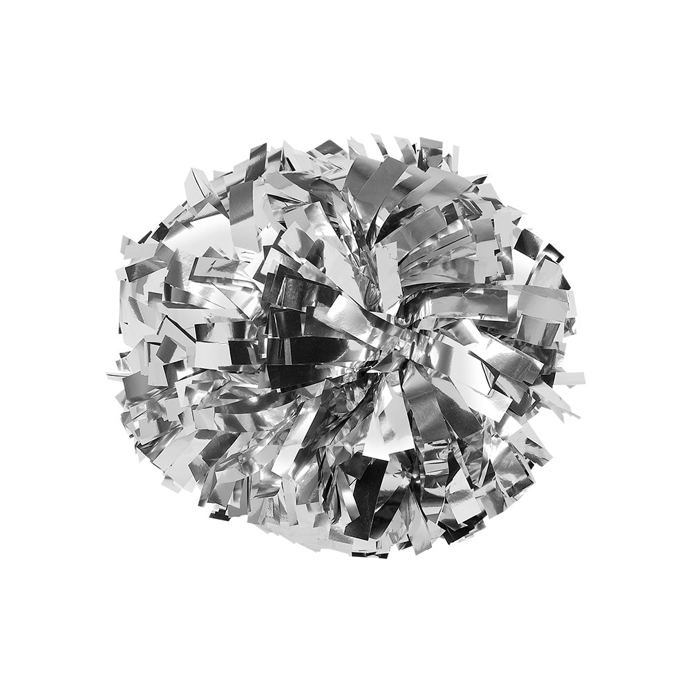 Silver Metallic Pom